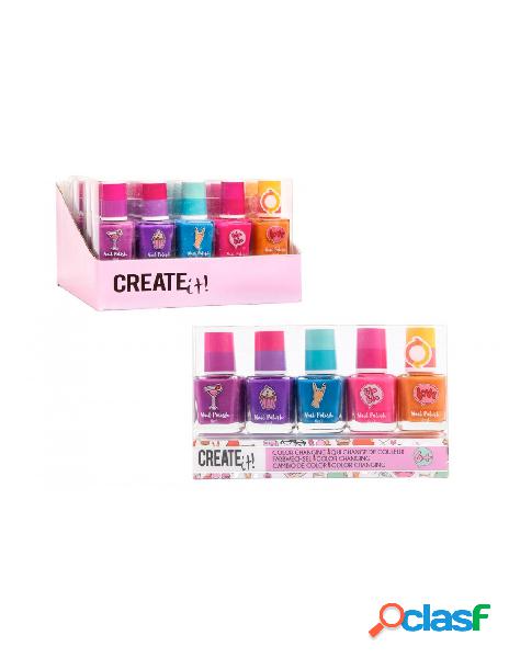 Create it! - smalti 5 pezzi cambia colore create it