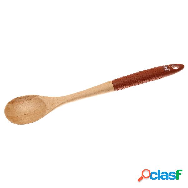Cucchiaione in silicone e Legno cm 35, ideale per mescolare,