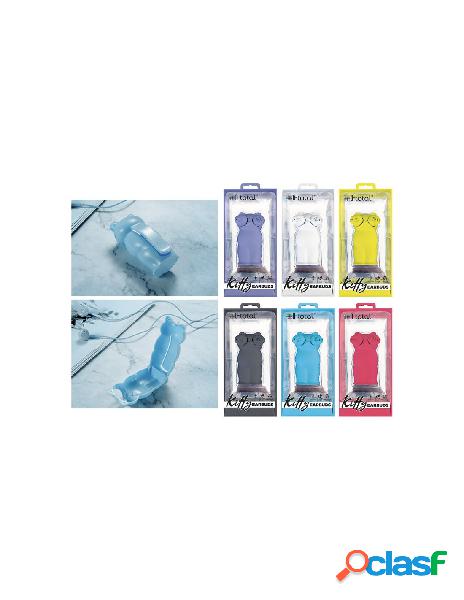 Cuffie auricolari con filo gatto colori assortiti display 18