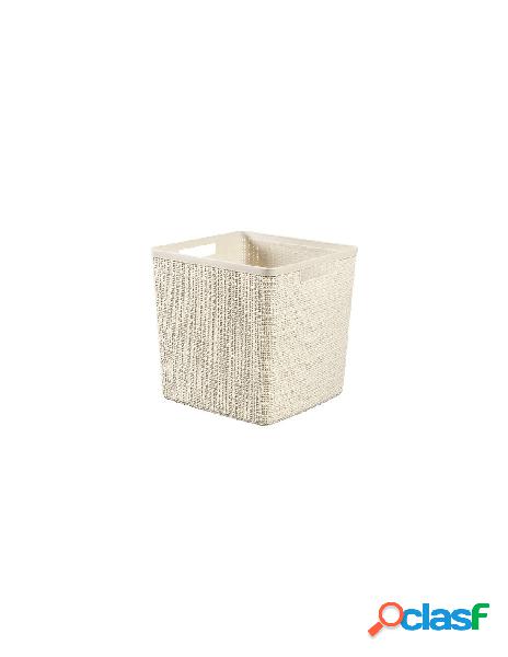 Curver - cesta curver k245372 jute cube beige