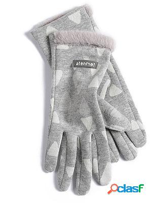 Cute Touch Screen Winter Plus Velvet Thick Warm And Cold And