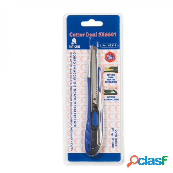 Cutter Dual System SX 6601 - larghezza lama 9 mm - Artiglio