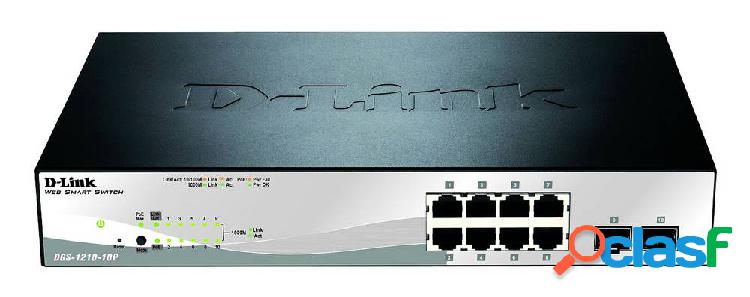 D-Link DGS-1210-10P/E Switch di rete RJ45/SFP 8+2 porte 20