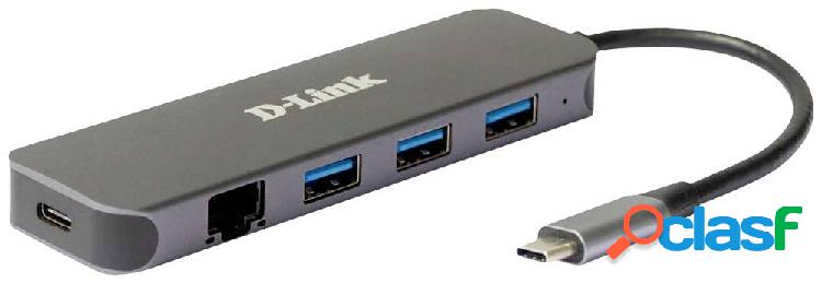 D-Link DUB-2334 5 Porte USB-C® (USB 3.1) Multiport Hub