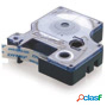 D1 nastro 19 mm x 7 m nero transparente
