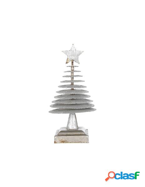 Decorazione albero di natale grigio chiaro