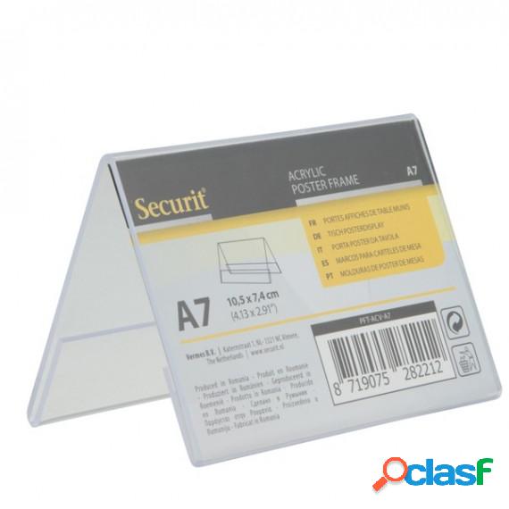 Display a V in plastica - 7,8x10,6x6,7 cm (A7) - Securit