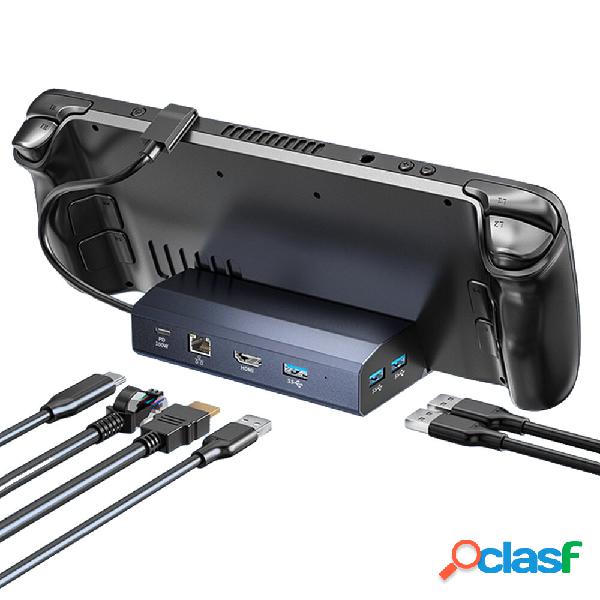 Docking station a vapore 6 in 1 TV Base Stand Supporto in