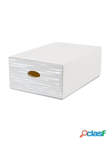 Domoliving - cassetto ordinatore qbox wave large bianco
