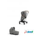 Duo Cybex Mios 3 Telaio Chrome Brown Soho Grey