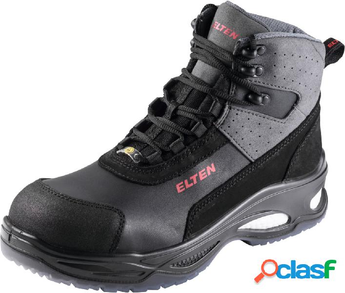 ELTEN - Calzatura alta con lacci nero/grigio MILES Mid ESD,