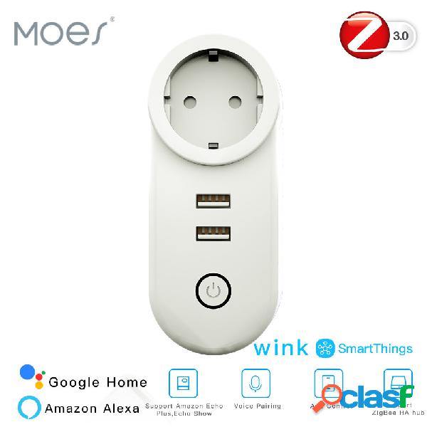 EU Smart Wifi presa di corrente Zigbe 3.0 2 porte USB