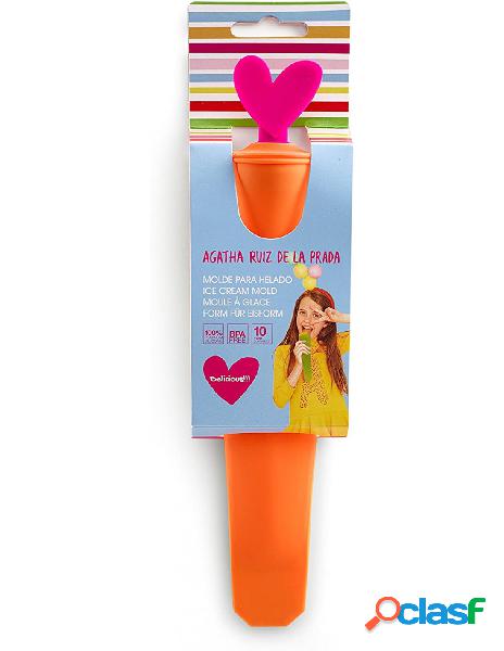 Emile henry - stampo per gelato cuore silicone 4,5 x 4,5 x