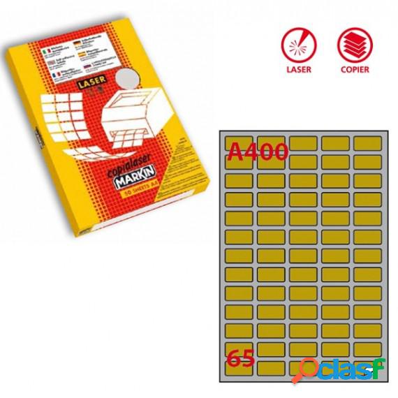 Etichetta adesiva A400 - per stampanti laser - 38,1 x 21.2