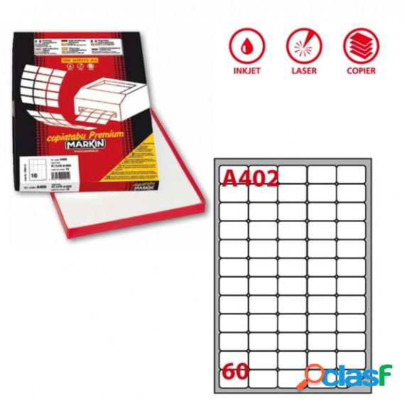 Etichetta adesiva A402 - permanente - 37,5x23,5 mm - 60