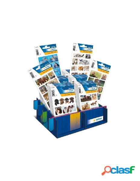 Etichette herma decor animals displ.60pz assort.