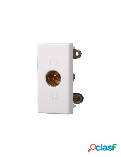 Ettroit connettore presa tv femmina colore bianco