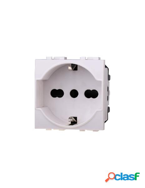 Ettroit - ettroit presa schuko 2p+t 16a colore bianco