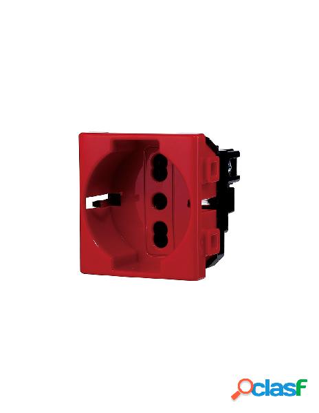 Ettroit - ettroit presa schuko 2p+t 16a colore rosso