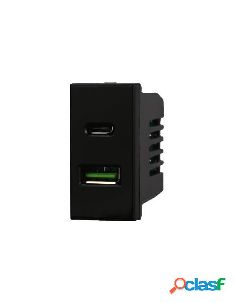 Ettroit modulo presa caricatore usb 2 porte 3,1a usb-a + usb