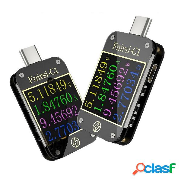 FNIRSI-C1 Type-C PD Trigger USB-C Voltmetro Amperometro Test