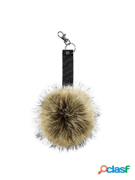 FUR POP POM KEY RING B400