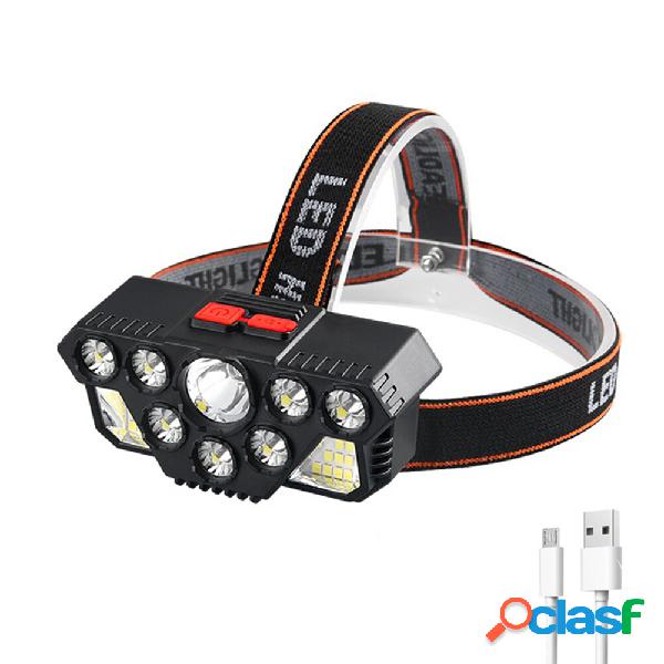 Faro a luce forte 8LED+20SMD Testa super luminosa lampada