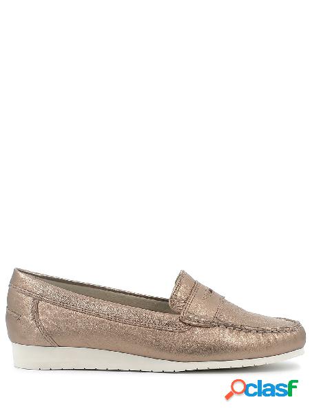 Filippo Forte Mocassini penny loafer con cuciture chiare e