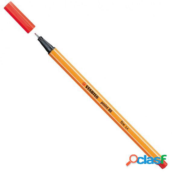 Fineliner Point 88 - tratto 0,4 mm - rosso chiaro 48 -