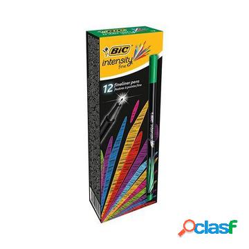 Fineliner intensity marcatore fine verde 12 pezzo(i)