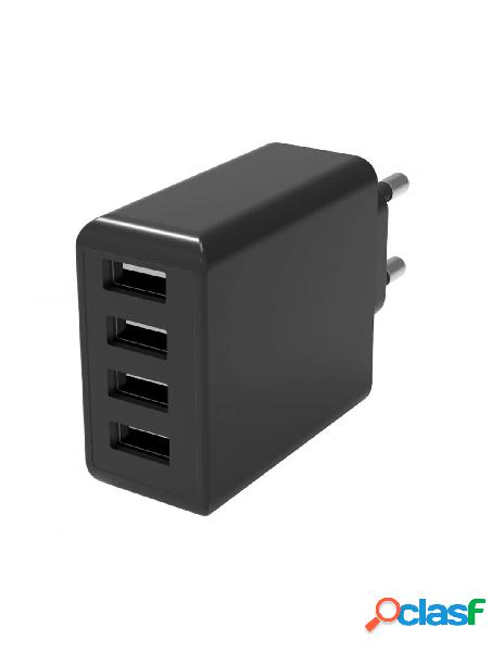 Fontastic - caricatore da muro a 4 porte con usb tipo a 24w