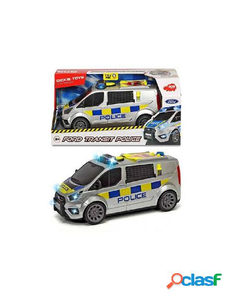Ford transit police, cm.28, scala 1:18, con luci e suoni,