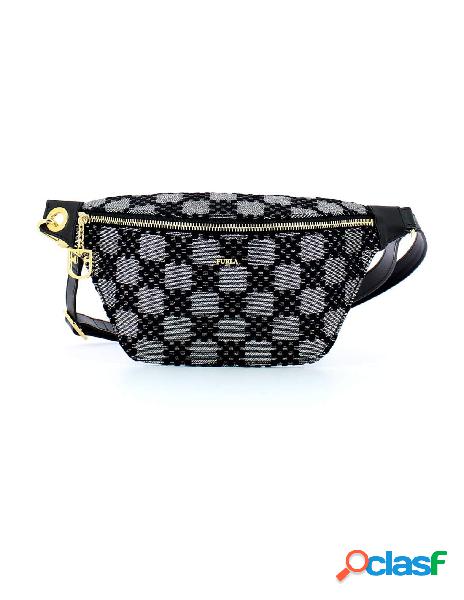 Furla - furla marsupio donna fortezza silver nero