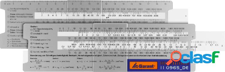 GARANT - Regolo calcolatore dei dati di taglio