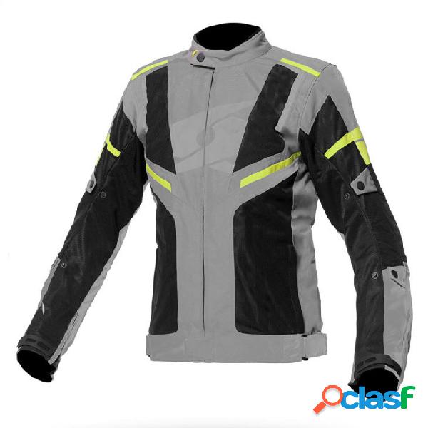 Giacca moto estiva Spyke AIRMASTER Nero Grigio Giallo fluo