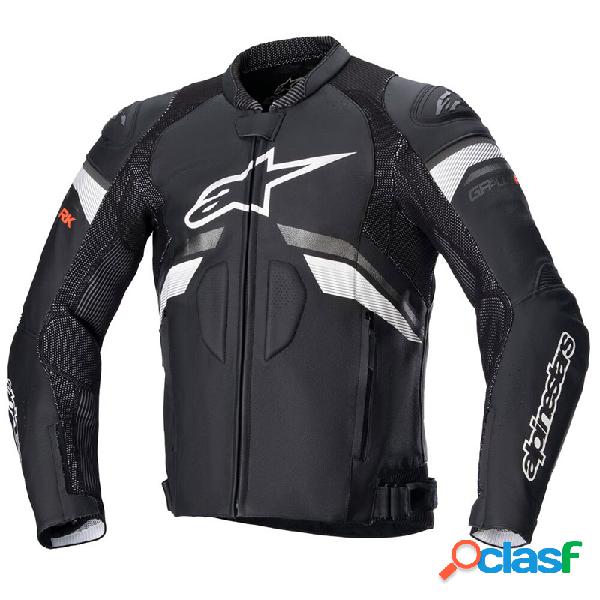 Giacca moto pelle Alpinestars GP PLUS R V3 RIDEKNIT Nero