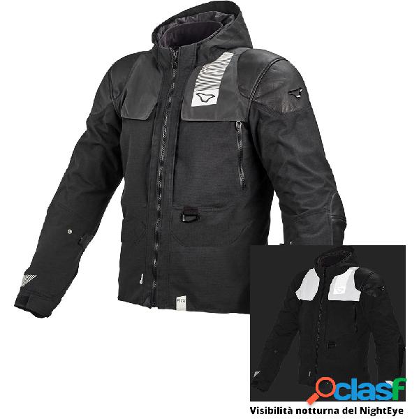 Giacca moto touring Macna Bazooka 3 strati Nero Nero Night
