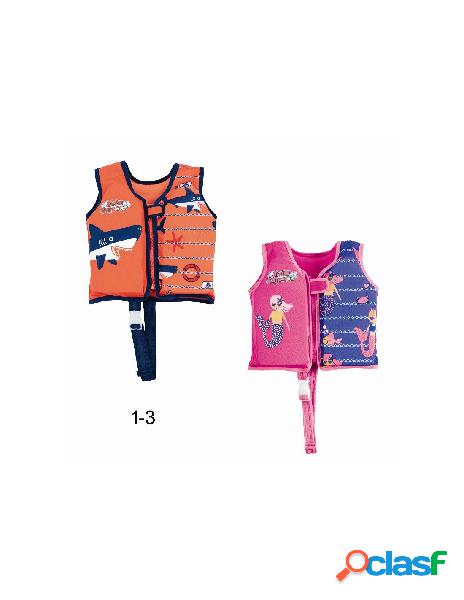 Gilet salvagente trainer, con cuscinetti in schiuma