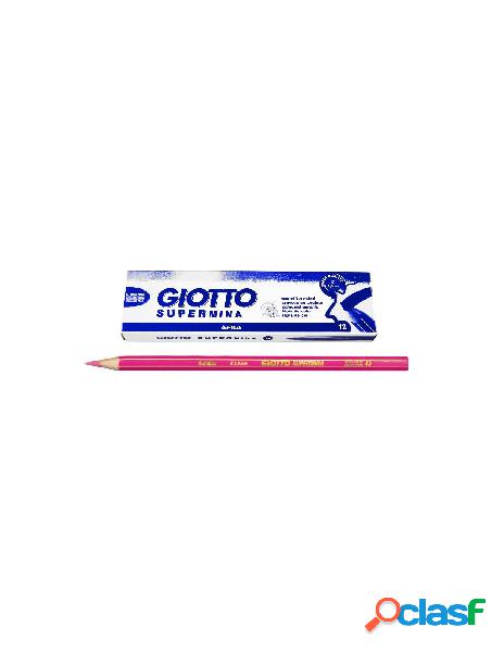 Giotto supermina rosa fluo - confezione da 12 pezzi