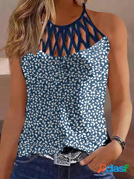 Girocollo Jersey Casuale Canotta