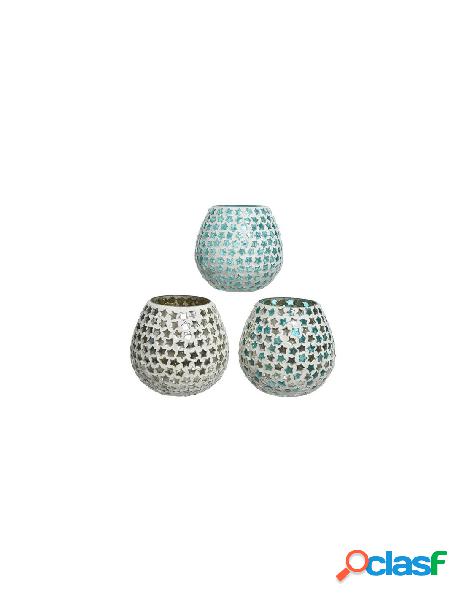 Gl tlighth w star mosiac 3clas, colour: white/blue, size: