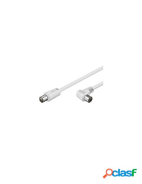 Goobay - cavo antenna tv m/f 5m angolato 90&deg