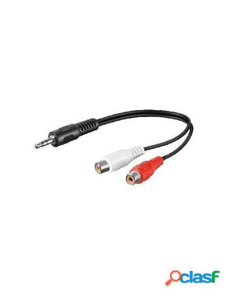 Goobay - cavo audio stereo 2 rca femmina a jack 3.5 mm