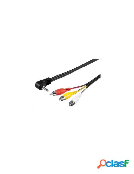 Goobay - cavo audio video videocamera - 3rca a 1 jack 3.5 mm