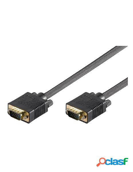 Goobay - cavo monitor svga maschio maschio fullhd 0.8m nero