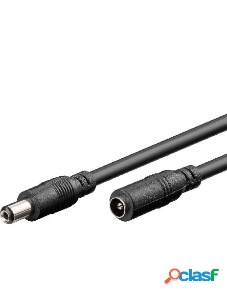 Goobay - cavo prolunga di alimentazione dc 2.1 mm 3m nero