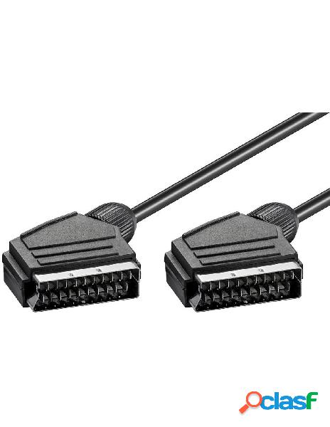 Goobay - cavo scart 21 poli maschio/maschio 1,5 mt