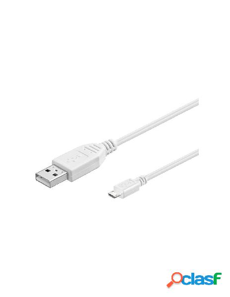Goobay - cavo usb 2.0 a maschio/micro b maschio 0,15m bianco