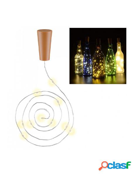 Goobay - confezione da 3pz catena luminosa per bottiglie da
