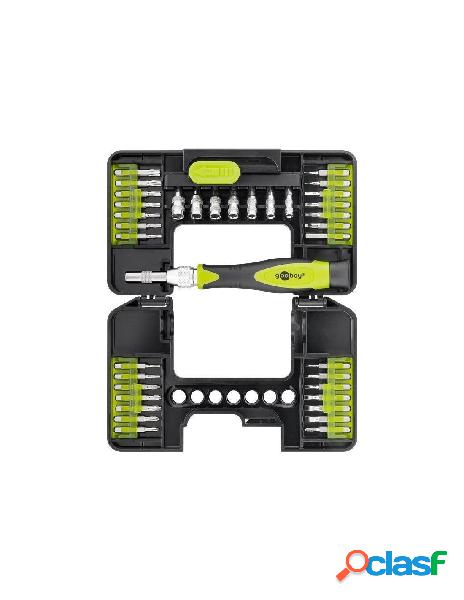 Goobay - kit mini valigetta 37 cacciaviti di precisione